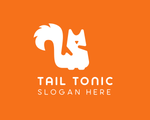 Squirrel Tail Silhouette logo