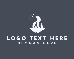 Wild Polar Bear Iceberg logo