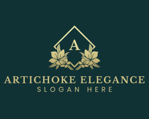 Elegant Botanical Flower logo design