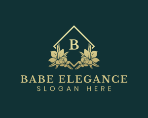 Elegant Botanical Flower logo design