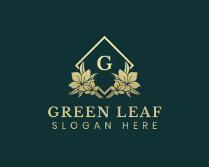 Elegant Botanical Flower logo design