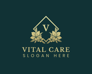 Elegant Botanical Flower logo