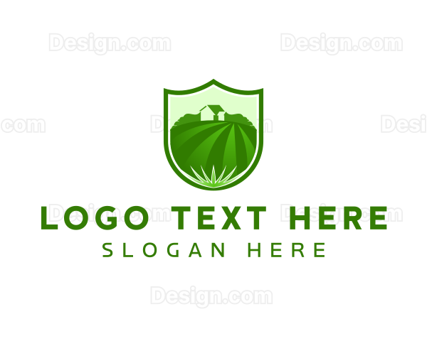 Garden Landscaping Field Logo