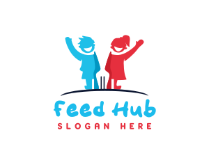 Children Fork Welfare logo design