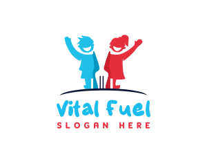 Children Fork Welfare logo design