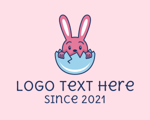 Baby Easter Rabbit Egg  logo
