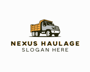 Cargo Dump Truck logo design