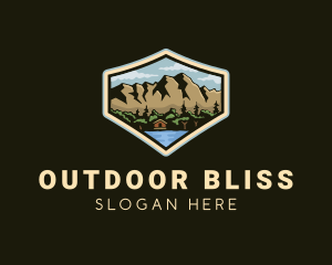 Outdoor Cabin Lodge logo design