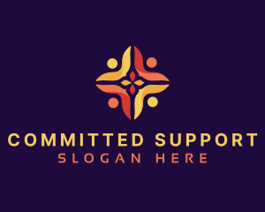 People Support Organization logo design