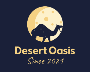 Night Camel Moon logo design