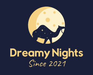 Night Camel Moon logo design