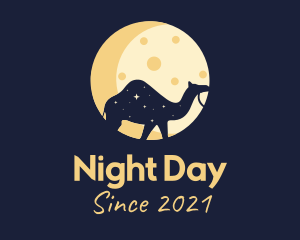 Night Camel Moon logo design