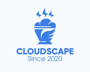 Blue Cloudy Ice Cream logo