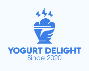 Blue Cloudy Ice Cream logo