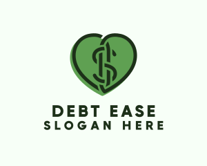 Heart Dollar Currency logo