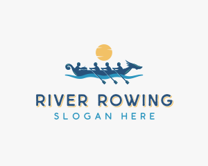 Olympic Dragon Boat Sports logo design