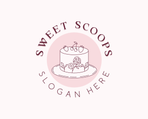 Sweet Baking Cake logo design