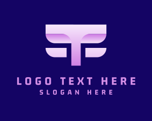 Digital Business Letter T logo