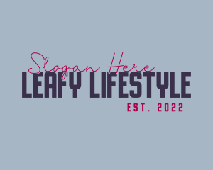 Generic Retro Lifestyle logo design