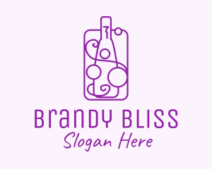 Minimalist Liquor Bottle logo design