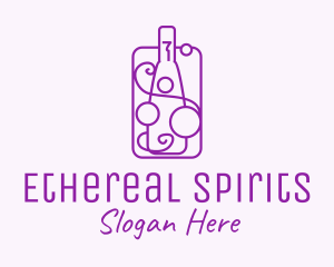 Minimalist Liquor Bottle logo