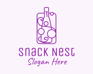 Minimalist Liquor Bottle logo design