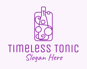 Minimalist Liquor Bottle logo