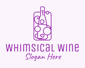 Minimalist Liquor Bottle logo design