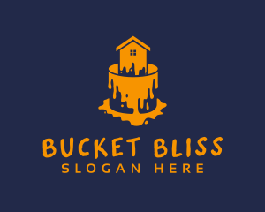 Paint Bucket House logo design