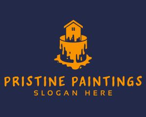 Paint Bucket House logo design