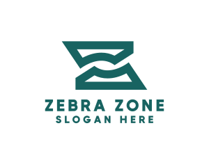 Green Abstract Letter Z Company  logo design