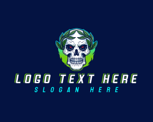 Skull Wreath Gamer logo