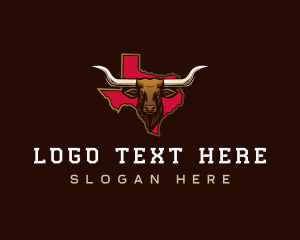 Longhorn Bull Texas logo