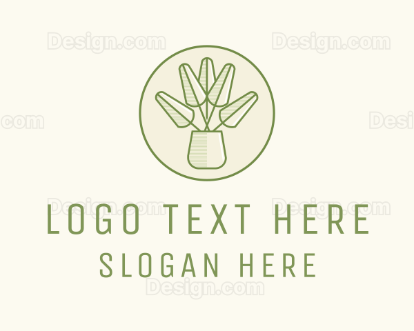 Rustic Plant Garden Logo