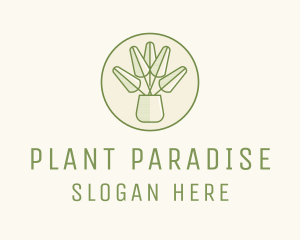 Rustic Plant Garden logo design