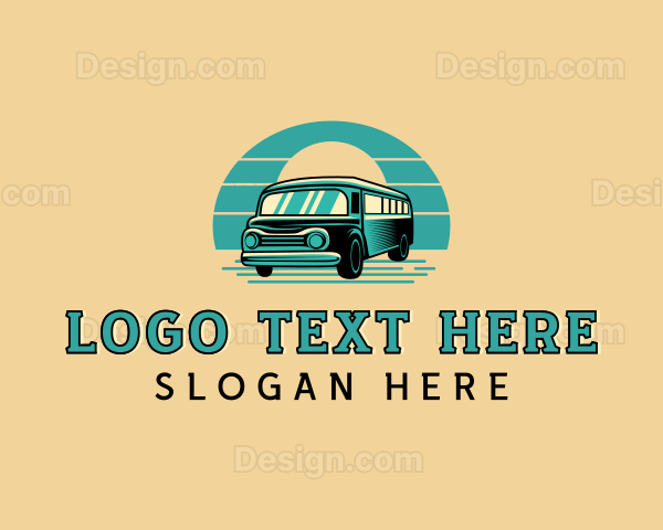 Vintage Bus Vehicle Logo