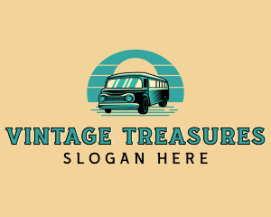 Vintage Bus Vehicle logo design