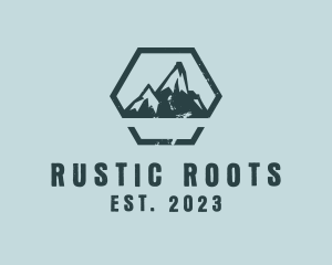 Rustic Outdoor Mountain  logo design