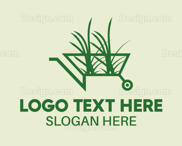 Wheelbarrow Garden Tool Logo