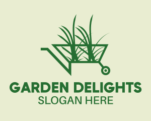 Wheelbarrow Garden Tool  logo design