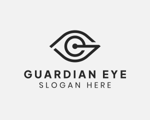 Optical Eye Letter G logo design