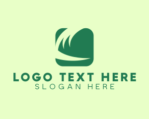 Abstract Lawn Grass logo