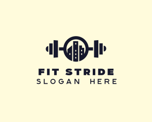 Urban City Fitness Gym logo design