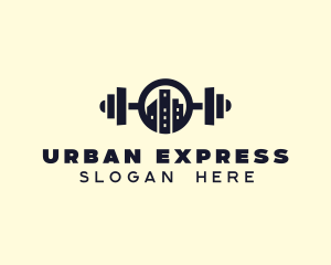 Urban City Fitness Gym logo design