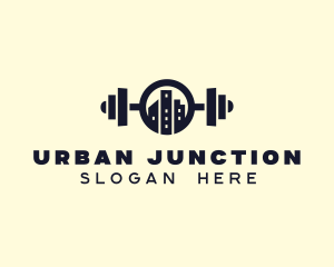 Urban City Fitness Gym logo design