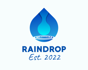 Water Droplet Refreshment  logo design