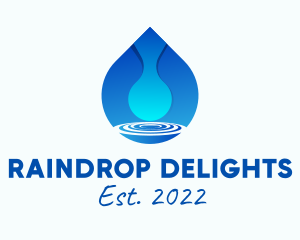 Water Droplet Refreshment  logo design