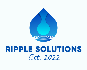 Water Droplet Refreshment  logo design