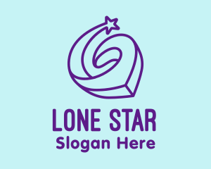 Star Location Pin logo design