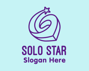 Star Location Pin logo design